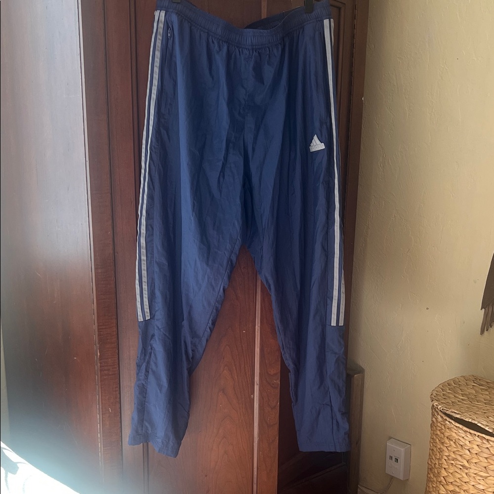 ADIDAS Navy Windbreaker Pants XL